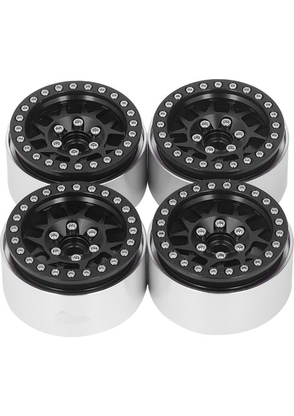 4 Adet 1.9 Inç Rc Beadlock Jantlar Alüminyum Alaşım Jant Hub Eksenel SCX10 90046 Axı 03007 1/10 Rc Paletli Siyah (Yurt Dışından) fiyatları