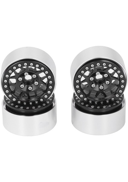 4 Adet 1.9 Inç Rc Beadlock Jantlar Alüminyum Alaşım Jant Hub Eksenel SCX10 90046 Axı 03007 1/10 Rc Paletli Siyah (Yurt Dışından) modelleri