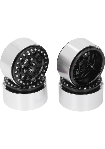 4 Adet 1.9 Inç Rc Beadlock Jantlar Alüminyum Alaşım Jant Hub Eksenel SCX10 90046 Axı 03007 1/10 Rc Paletli Siyah (Yurt Dışından) fırsatları