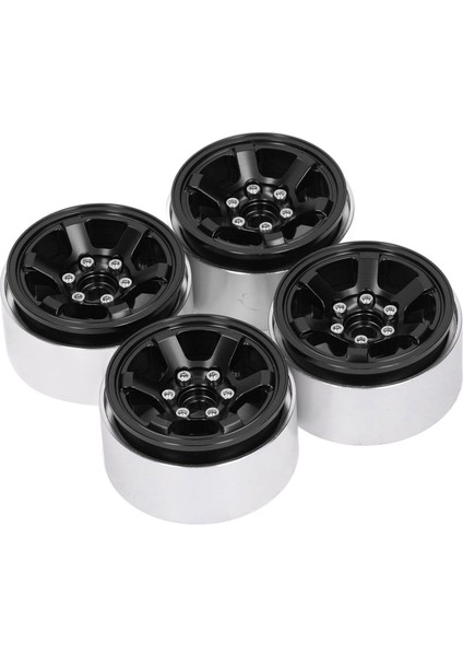 4 Adet 1.9 Inç Rc Beadlock Tekerlek Göbekleri Alüminyum Alaşımlı Cnc Rc Tekerlek Jantları Hub Değiştirme Eksenel SCX10 Için Hsp Siyah (Yurt Dışından)