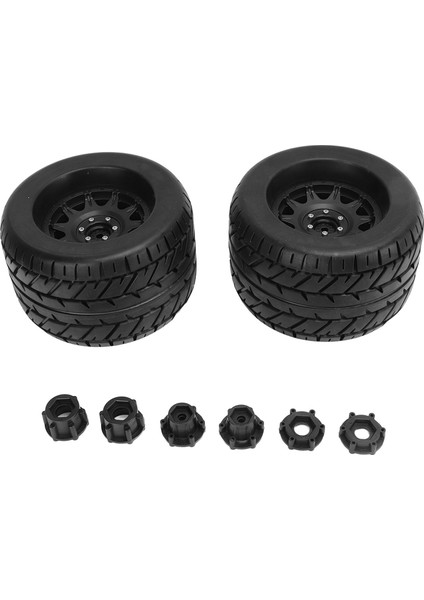 2 Adet Rc Kamyon Lastikleri Ka Altıgen Tekerlekler Kuplörlü Arrma Için Traxxas Hpı Tekno MT410 1/8 Canavar Kamyon Tip A Hub (Yurt Dışından)