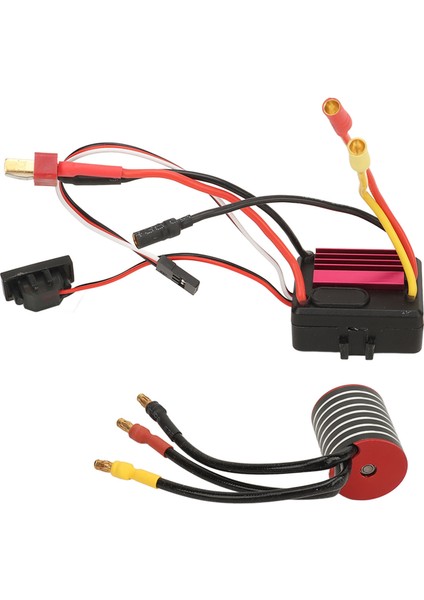 2430 Fırçasız Motor 35A Fırçasız Esc Doğru Fırçasız Motor Esc Seti Traxxas 1/16 1/18 Rc Araba Için 5800KV (Yurt Dışından)