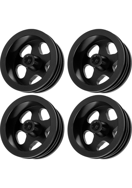 4 Adet Rc Araba Jant Alüminyum Alaşımlı Sağlam Yapı Şık Görünüm Tekerlekler Hub Jant MN82 Rc Araba Siyah (Yurt Dışından) modelleri