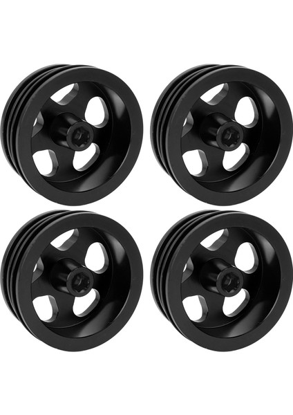 4 Adet Rc Araba Jant Alüminyum Alaşımlı Sağlam Yapı Şık Görünüm Tekerlekler Hub Jant MN82 Rc Araba Siyah (Yurt Dışından) indirimleri