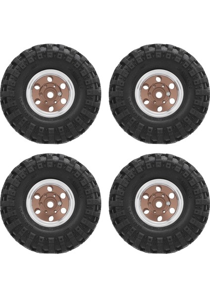 1.0 Beadlock Jant Lastikler 6 Delik Alüminyum Alaşım Rc Beadlock Tekerlek Göbeği 1/24 Rc Paletli Araba Bronz (Yurt Dışından) fırsatları