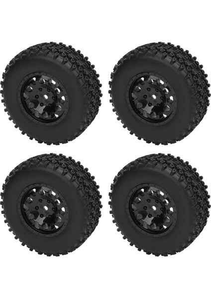 4 Adet 1/10 Rc Tekerlekler ve Lastikler Rc Kamyon Lastikleri Jantlar Çapı 110MM Bağlayıcı 12MM Slash Arrma 4x4 2WD Kısa Kulvar Kamyon (Yurt Dışından)