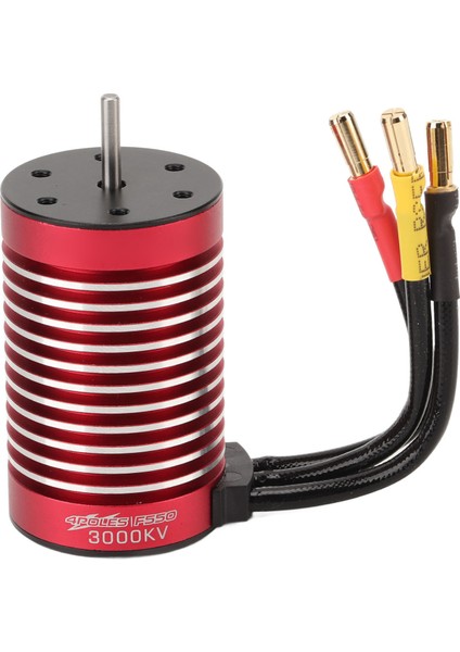 Rc Araba Fırçasız Motor F550 3000KV 4 Kutuplu Sensörsüz Fırçasız Motor Sıcaklık Kontrol Portu ile 1/10 Uzaktan Kumanda Arabalar Için (Yurt Dışından)