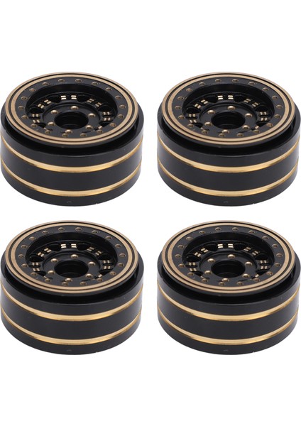 4 Adet 1.2 Inç Beadlock Tekerlekler Jant Artan Stabilite Pirinç Rc Paletli Jant Aksesuarları Traxxas 1/18 Rc Araba Için (Yurt Dışından)
