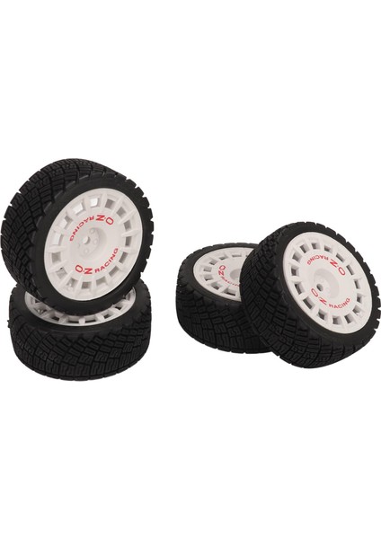 4 Adet Rc Araba Lastiği Lastik Tekerlekler Yüksek Aşınma Direnci Güçlü Yastıklama 1/10 Rc Yol Lastikleri Tamiya Için Beyaz (Yurt Dışından)