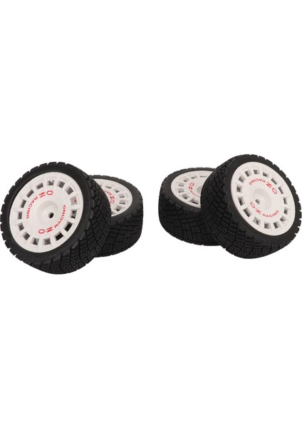 4 Adet Rc Araba Lastiği Lastik Tekerlekler Yüksek Aşınma Direnci Güçlü Yastıklama 1/10 Rc Yol Lastikleri Tamiya Için Beyaz (Yurt Dışından)