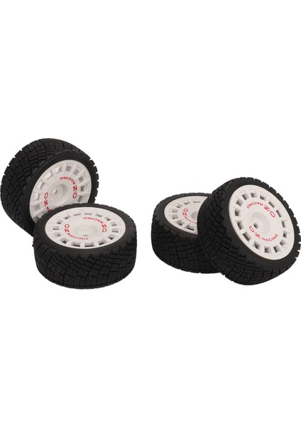 4 Adet Rc Araba Lastiği Lastik Tekerlekler Yüksek Aşınma Direnci Güçlü Yastıklama 1/10 Rc Yol Lastikleri Tamiya Için Beyaz (Yurt Dışından)