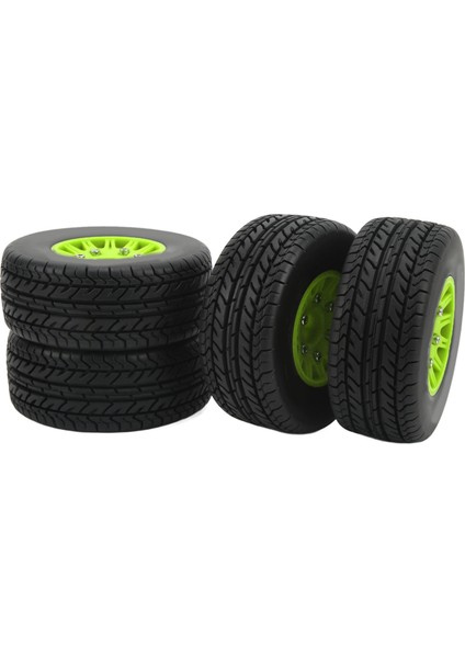 Rc Kısa Kulvar Kamyon Lastiği S Güçlü Yastıklama 1/10 Rc Kısa Kulvar Kamyon Tekerleği Için Hex Adaptörü ile Arrma Yeşil (Yurt Dışından) modelleri