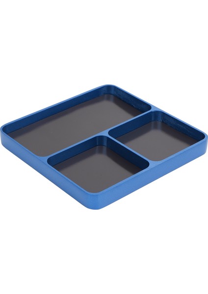 Rc Tamir Vida Tepsisi 3 Izgaraları Alüminyum Alaşımlı Ayrı Depolama Şık Görünüm Vida Sabitleme Aracı Tutucu Plaka Rc Araba Uçak Tekne Koyu Mavi (Yurt Dışından)