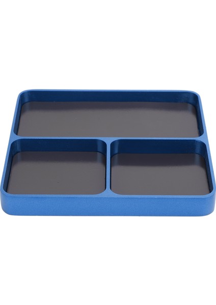 Rc Tamir Vida Tepsisi 3 Izgaraları Alüminyum Alaşımlı Ayrı Depolama Şık Görünüm Vida Sabitleme Aracı Tutucu Plaka Rc Araba Uçak Tekne Koyu Mavi (Yurt Dışından) modelleri