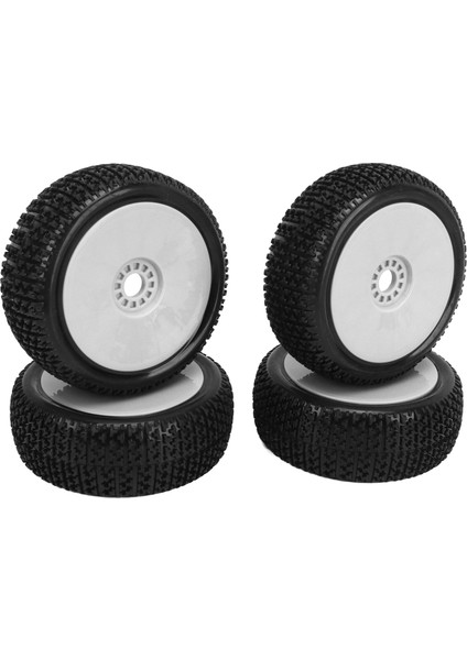 4 Adet 1/8 Rc Kamyon Lastikleri Lastik Tekerlek Lastikleri Aksesuar Değiştirme Hpı Rc Off Road Aracı Beyaz (Yurt Dışından)
