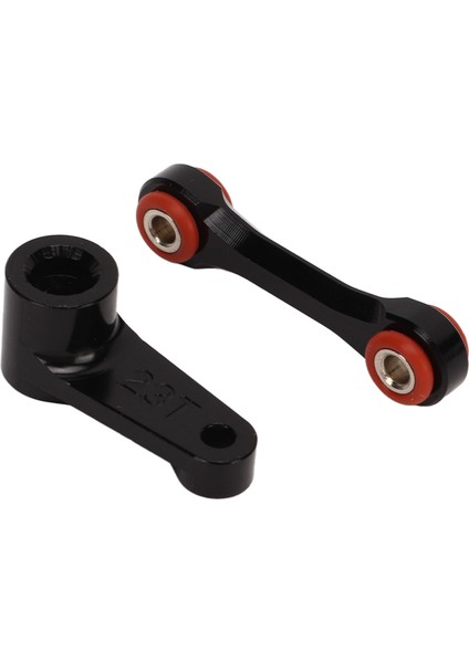 Rc Servo Boynuzları Seti Alüminyum Alaşımlı Kolay Değiştirilebilir 23T Rc Servo Boynuzları Direksiyon Dişli Çubuk Arrma 1/7 1/8 Siyah (Yurt Dışından) indirimleri