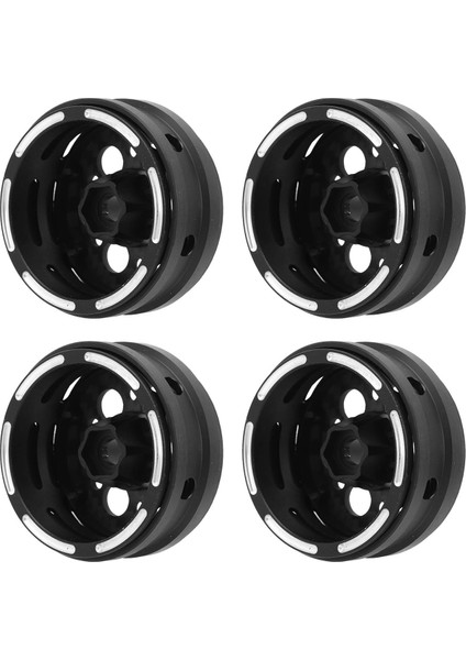 4 Adet 1.9 In Jantlar Karbon Fiber Rc Beadlock Tekerlekler Jantlar Eksenel SCX10 1/10 Rc Paletli Için Gen8 Için Gelande Iı Bulucu 2 Yuvarlak Delik Tarzı (Yurt Dışından) modelleri