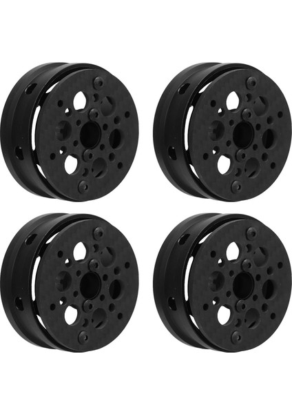 4 Adet 1.9 In Jantlar Karbon Fiber Rc Beadlock Tekerlekler Jantlar Eksenel SCX10 1/10 Rc Paletli Için Gen8 Için Gelande Iı Bulucu 2 Yuvarlak Delik Tarzı (Yurt Dışından) fırsatları