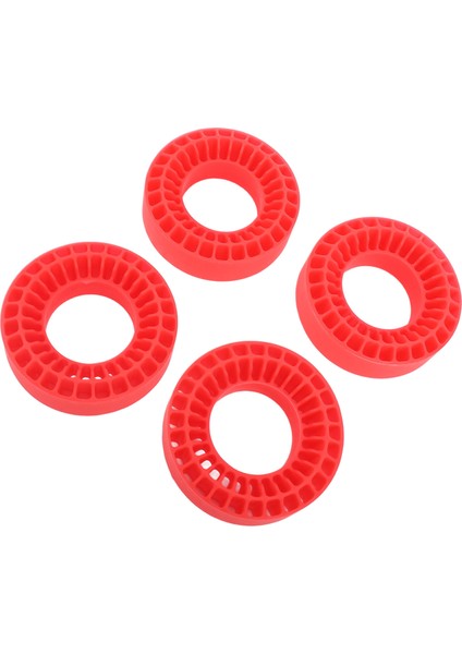 4 Adet Rc Ekler Için Fit 1.0 Inç Lastikler Silikon Rc Tekerlekek Için 1/10 Rc Paletli Araba Aksesuarları Kırmızı (Yurt Dışından)