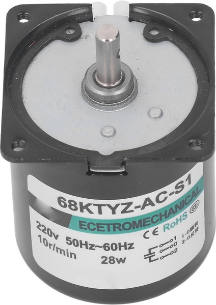 28W 220VAC Azaltma Motoru Metal Dişliler Bakır Düşük Hız Cw Ccw Büyük Burulma Dişli Motor (Yurt Dışından) modelleri