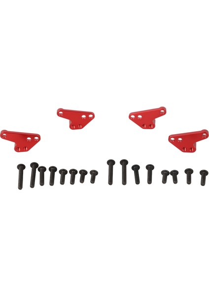 2 Pairs Rc Cnc Şok Kulesi Dağı Alüminyum Alaşımlı Aşınmaya Dalı Ön Arka Şok Kulesi Dağı Traxxas 1/10 Maxx Kırmızı (Yurt Dışından)