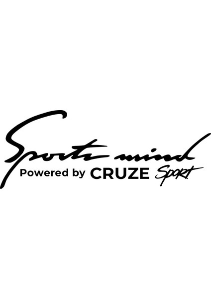 Sports Mind Chevrolet Cruze Sports Sticker 17X17 cm Siyah