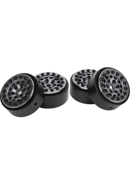 4 Adet 1.0 Inç Beadlock Jantlar 12 Delik Alüminyum Alaşım Rc Tekerlek Hub Için Fms FCX24 1/24 Paletli Titanyum Renk (Yurt Dışından) modelleri