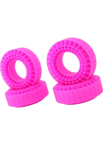 4 Adet Rc Lastik Köpük Ek 3 Kat Içi Boş Su Geçirmez Sıcaklığa Dalı Silikon Rc Araba Lastiği Köpük 1/10 Rc Araba Için 1.9 Inç Lastik Gül Kırmızı (Yurt Dışından)