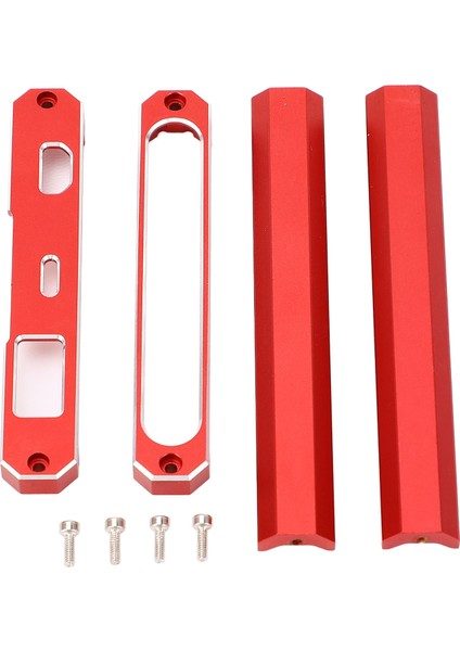 Rc Araba Verici Braketi Alüminyum Alaşımlı Radyo Alıcısı Pil Braketi Koruyucu Çerçeve Tutucu Flysky Fs-Nb4 Asil Kırmızı (Yurt Dışından)