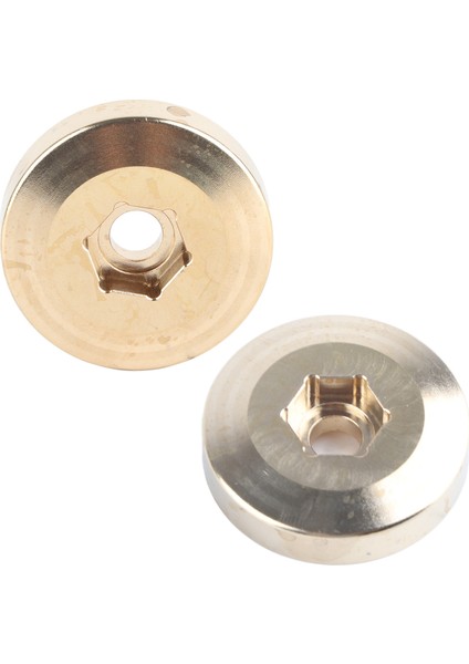 2 Adet Pirinç Tekerlek Ağırlıkları 1.9 2.2 In Rc Paletli Araba Hex Hub Adaptörü Modeli Yükseltme Parçaları 9mm (Yurt Dışından) modelleri