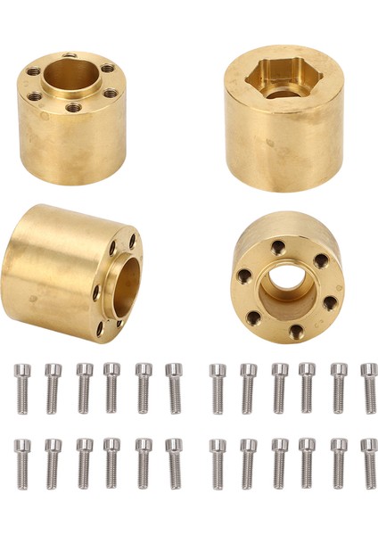 4 Adet Pirinç Tekerlek Hex Hub Adaptörü Rc Araba Paletli Genişletmek Adaptörü Için 1/10 Rc Paletli 1.9 2.2 In Vp Tekerlekler Jantlar 18.4 mm Kalınlığı (Yurt Dışından) fiyatları