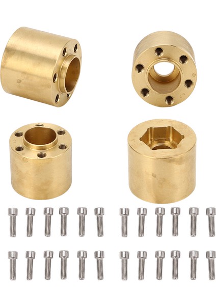4 Adet Pirinç Tekerlek Hex Hub Adaptörü Rc Araba Paletli Genişletmek Adaptörü Için 1/10 Rc Paletli 1.9 2.2 In Vp Tekerlekler Jantlar 18.4 mm Kalınlığı (Yurt Dışından) modelleri