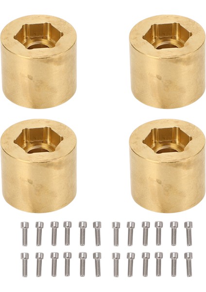 4 Adet Pirinç Tekerlek Hex Hub Adaptörü Rc Araba Paletli Genişletmek Adaptörü Için 1/10 Rc Paletli 1.9 2.2 In Vp Tekerlekler Jantlar 18.4 mm Kalınlığı (Yurt Dışından) fırsatları