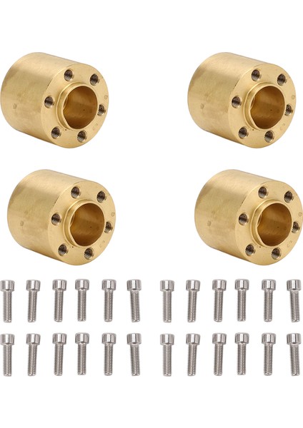 4 Adet Pirinç Tekerlek Hex Hub Adaptörü Rc Araba Paletli Genişletmek Adaptörü Için 1/10 Rc Paletli 1.9 2.2 In Vp Tekerlekler Jantlar 18.4 mm Kalınlığı (Yurt Dışından) indirimleri