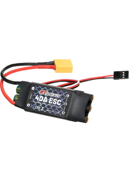 Gtskytenrc 2-4 S 40A Fırçasız Esc Motor Hız Kontrol Uzaktan Kumanda Bec Esc Için Sabit Kanatlı Uçak 450 V2 Helikopter Tekne Fpv F450 Mini Quadcopter Drone XT60 Fiş (Yurt Dışından) modelleri