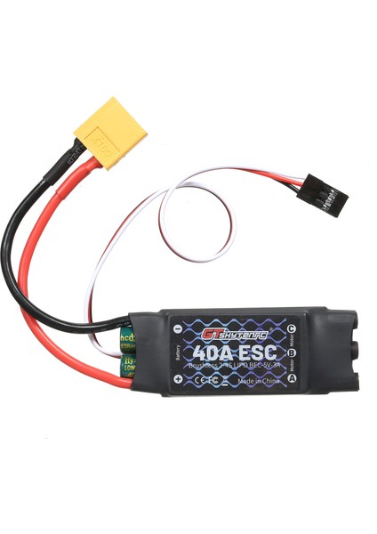 Gtskytenrc 2-4 S 40A Fırçasız Esc Motor Hız Kontrol Uzaktan Kumanda Bec Esc Için Sabit Kanatlı Uçak 450 V2 Helikopter Tekne Fpv F450 Mini Quadcopter Drone XT60 Fiş (Yurt Dışından) indirimleri