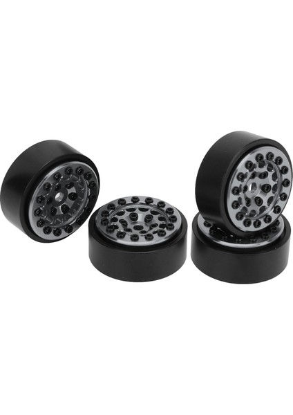 4 Adet 1.0 Inç Beadlock Jantlar 12 Delik Alüminyum Alaşım Rc Tekerlek Hub Için Fms FCX24 1/24 Paletli Titanyum Renk (Yurt Dışından) indirimleri