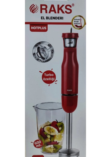 1700 Watt Turbo Çubuk El Blenderi, Ölçü Kabı Ve Kahvaltı Bıçağı Hediyeli El Blenderi