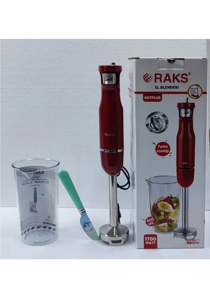 1700 Watt Turbo Çubuk El Blenderi, Ölçü Kabı Ve Kahvaltı Bıçağı Hediyeli El Blenderi