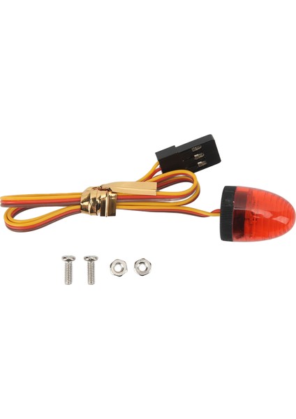 Rc Polis Işığı Yuvarlak Simülasyon Ultra Parlak Rc Araba LED Polis Işığı 13X17MM 1:10 Rc Polis Itfaiye Ambulansı Araba Kırmızı (Yurt Dışından)