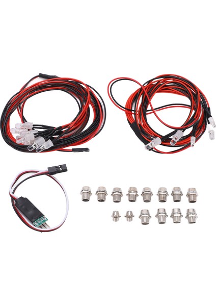 Rc Araba Flaş Işık Lambası Sistemi 6 Lamba 8 Lamba Dalı Rc Araba LED Işık Kiti (Yurt Dışından)