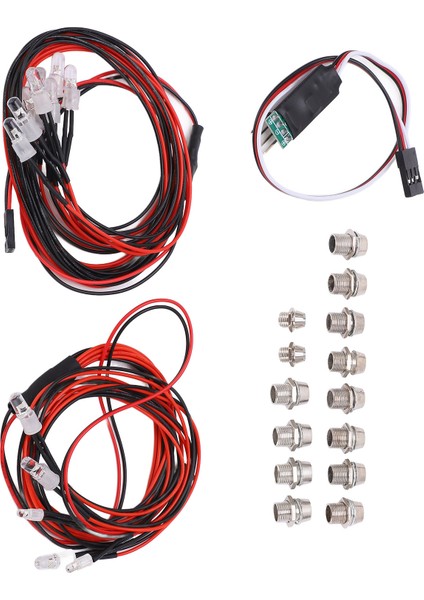 Rc Araba Flaş Işık Lambası Sistemi 6 Lamba 8 Lamba Dalı Rc Araba LED Işık Kiti (Yurt Dışından) fırsatları