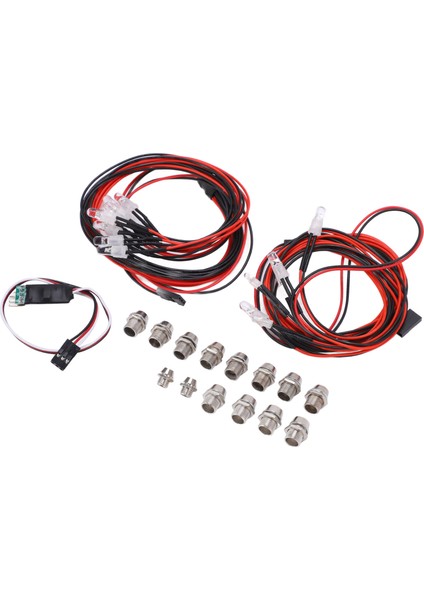 Rc Araba Flaş Işık Lambası Sistemi 6 Lamba 8 Lamba Dalı Rc Araba LED Işık Kiti (Yurt Dışından) indirimleri