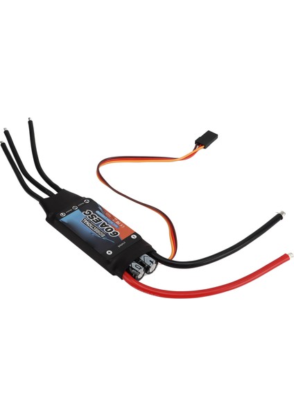Siyah 60A Çift Yönlü Fırçasız ESC Hızlı Tepki Fırçasız Elektrikli Hız Kontrol RC Araba Tekne için (Yurt Dışından) fiyatları
