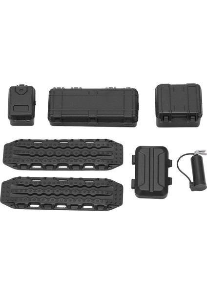 Rc Araba Simülasyon Dekorasyon Seti Simülasyon Valiz Araç Yangın Söndürücü Kaçış Tahtası Seti 1/18 1/24 Rc Arabalar Için Siyah (Yurt Dışından)