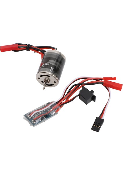 Rc Fırçalı Motor Esc Combo Paslanmaz Çelik Düşük Gürültü Jst Fiş 31 T Fırçalı Motor ve 30A Fırçalanmış Esc Için 1/16 1/18 Rc Arabalar (Yurt Dışından)