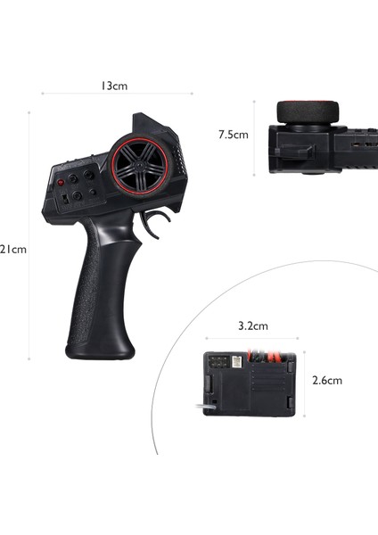 Austar Ax-7s 2.4 G 3ch Verici Uzaktan Kumanda ile 2 In 1 Alıcı Esc Için 1/14 1/16 1/18 1/24 1/28 1/32 Rc Araba Rc Tekne (Yurt Dışından) fiyatları