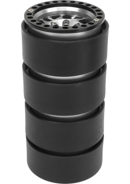 4 Adet Rc Paletli Jantlar Evrensel Alüminyum Alaşım 1.9 In Rc Beadlock Tekerlek Jantları SCX10 SCX10 Iı Gümüş (Yurt Dışından) indirimleri