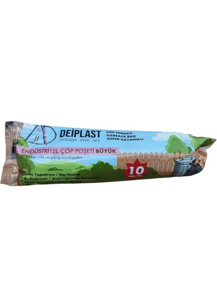 Çöp Poşeti 65X80 Büyük Boy 10 Lu