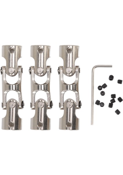 Rc Üniversal Bağlantı Mili 8mm Ila 8mm 3 Bölümlü Döndürülebilir Çelik Bağlantı Elemanı Rc Araba Tekne Için 3 Adet (Yurt Dışından)